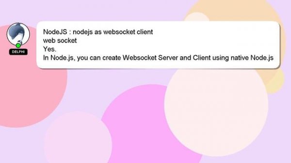 NodeJS : nodejs as websocket client
