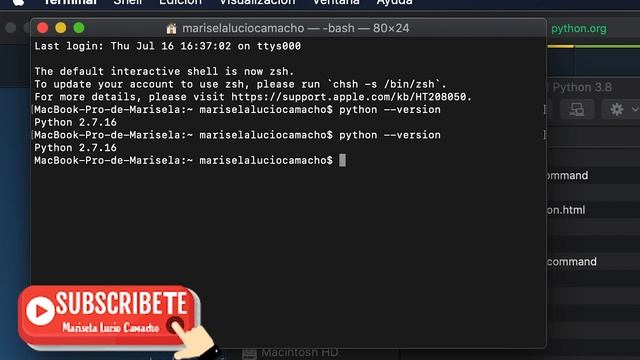 Cómo instalar Python en Mac OS X смотреть онлайн