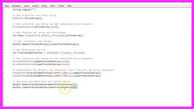 MQL5 TUTORIAL GRUNDLAGEN - 109 SIMPLER FRACTALS EA смотреть онлайн