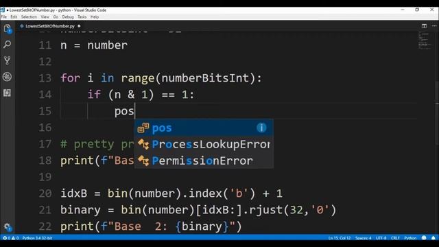 bitwise op least significant bit in python ? смотреть онлайн