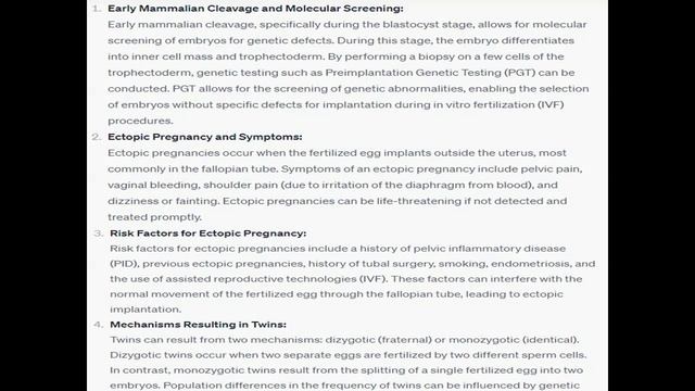 Explain what aspects of early mammalian cleavage facilitate molecular screening of embryos смотреть онлайн