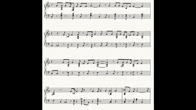 Hotel California. Eagles. Piano Cover. Sheet Music.