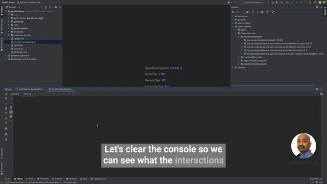 oAuth2 - demo - client credentials using Java Spring Boot, Cloud Auth Server, docker and postman. смотреть онлайн