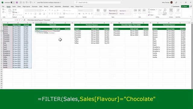 How to Use Excel's FILTER Function with Multiple Criteria смотреть онлайн