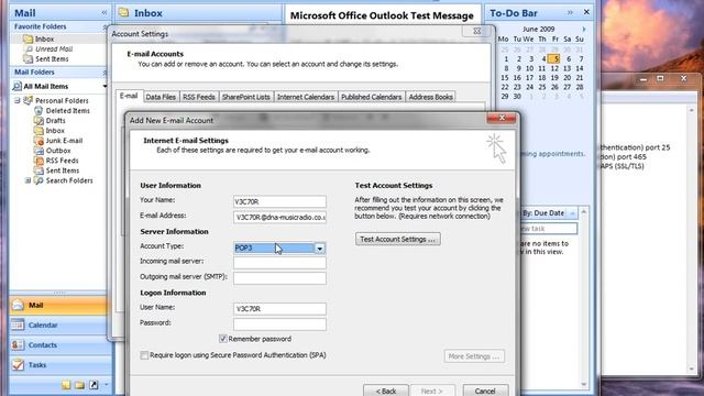 Configure Outlook 2007