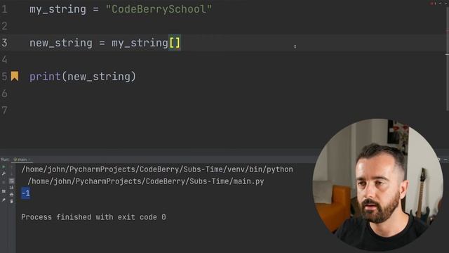 Python substring – Python tutorial for beginners – CodeBerry Programming School смотреть онлайн