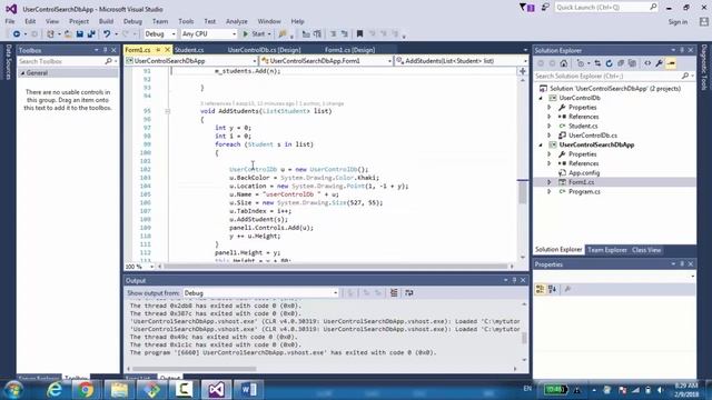 C# UserControl - repeater from database or list смотреть онлайн