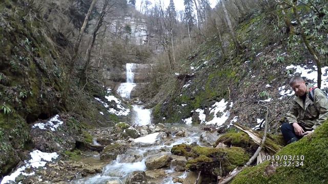 Ущелье реки Матузка, март 2019 года. смотреть онлайн