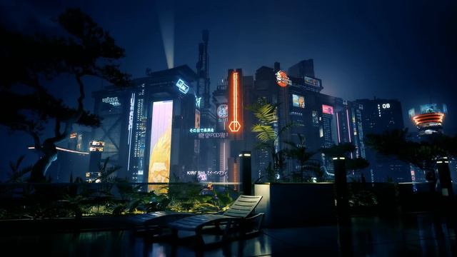 [OLD VERSION] POV: You're Sitting Outside at a Rooftop Party in Night City смотреть онлайн