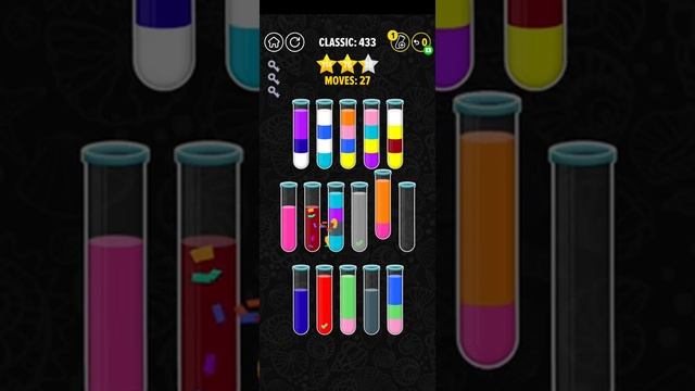 color water sort 3D level 433 смотреть онлайн