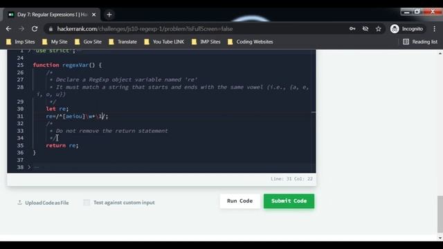 JS 20 - RegEx-1 (Hackerrank 10 Days of Javascript) | Hindi | Best on YT | Code in Description смотреть онлайн