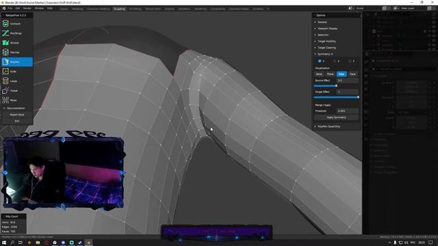 Скульптим волка, делаем ретопологию, создаём анимацию двойного прыжка (часть 16) смотреть онлайн