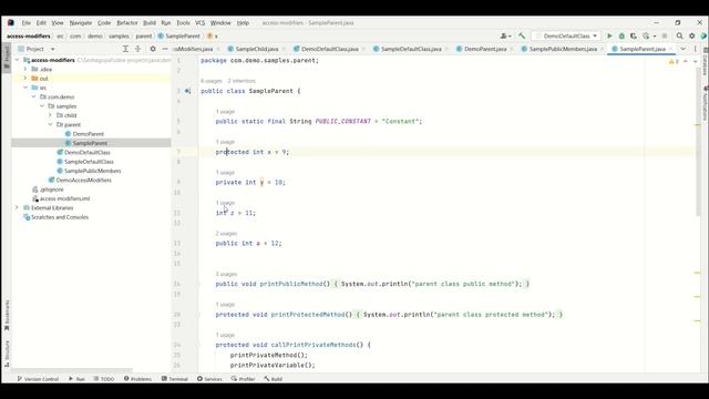 Java Tutorial - 5. Access Modifiers смотреть онлайн