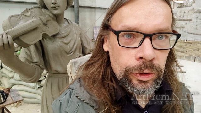 Светлогорск, Парк "Муза" - изготовление глиняных моделей скульптур муз смотреть онлайн