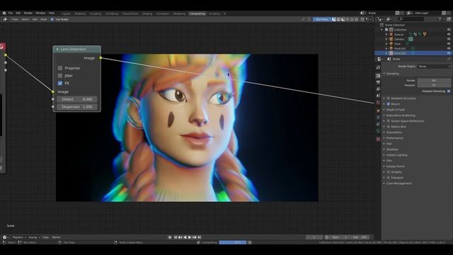 Distortion / Chromatic Aberration / Dispersion Effect In Blender 2.8 Eevee | TutsByKai