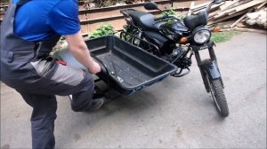 Сравнение китайского бокового прицепа для Альфы и прицепа Ижтехмаш