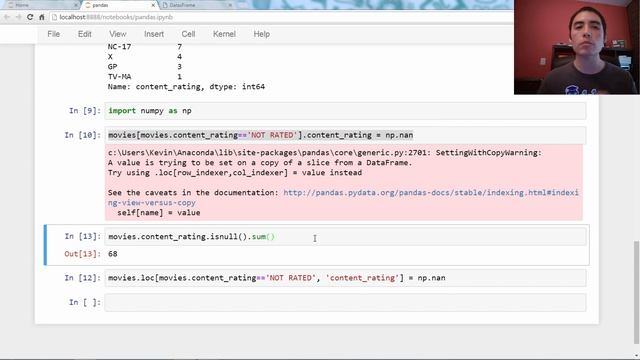 How do I avoid a SettingWithCopyWarning in pandas? смотреть онлайн
