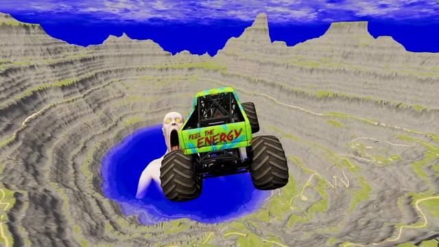 Escape From The Shy Guy (SCP-096) | Monster Truck vs Giant Pit Deep Water | Beamng Drive #6 смотреть онлайн
