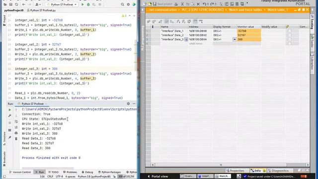 Python to Siemens S7 PLC Profinet Communication смотреть онлайн