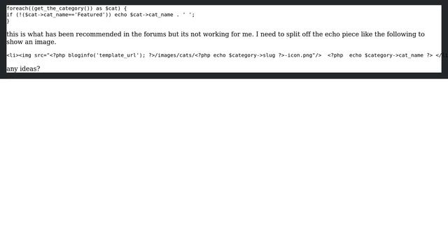 Wordpress: Using get_the_category to get all post categories except one смотреть онлайн