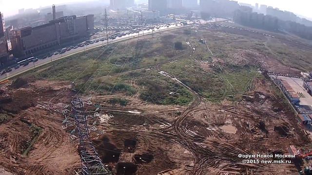 Вид на Новую Москву с воздуха. Часть 20. Реконструкция Калужского шоссе в сентябре 2015 года смотреть онлайн