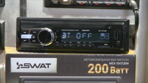 Обзор магнитол SWAT MEX-1017UBB и MEX-1047UBW с модулем Bluetooth