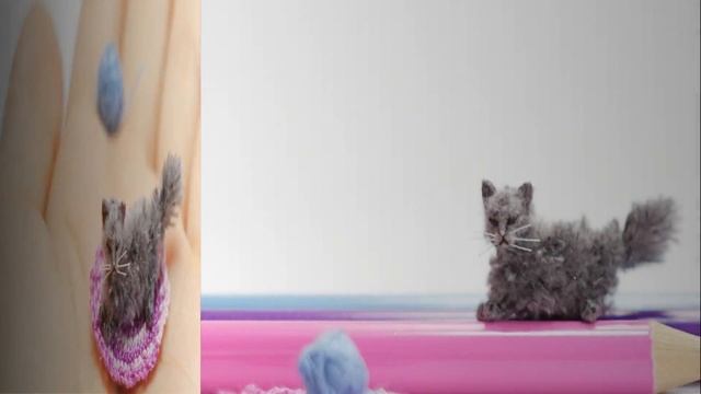 Miniature British Long Hair Cat - Tiny British Cat - Micro Amigurumi Crochet смотреть онлайн
