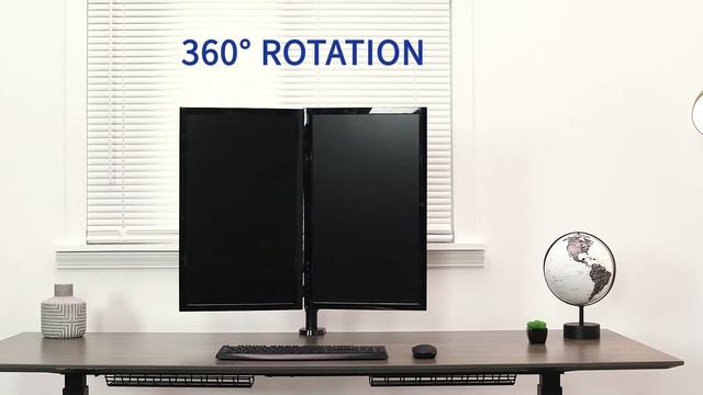 STAND-V002K Pneumatic Arm Dual Monitor Desk Mount by VIVO смотреть онлайн