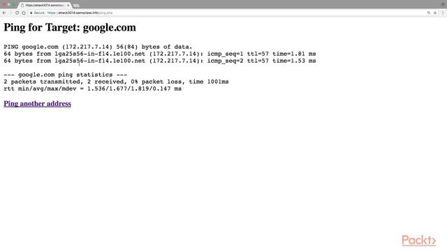 Binary Exploits with Python : Ping Form (with Challenge) | packtpub.com смотреть онлайн