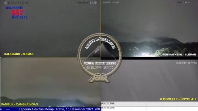 Live Streaming Merapi Volcano Eruption - Yogyakarta and Central Java, Indonesia 15-12-2021 смотреть онлайн