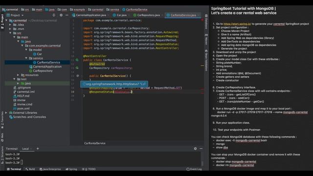 Spring Boot - MongoDB Tutorial | beginners | смотреть онлайн