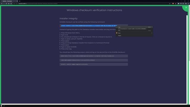 Daedalus Wallet Tutorial | SHA256 Windows Checksum Verification [English] смотреть онлайн