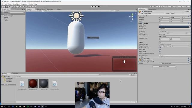 Building a 3D Top-Down Shooter w/ Unity #1 - Player Movement and Camera Movement смотреть онлайн