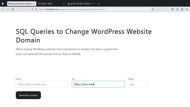 SQL Queries to Change WordPress Website Domain смотреть онлайн