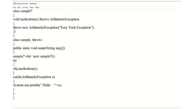 Simplified Guide to Throws Keyword in Java Programming смотреть онлайн