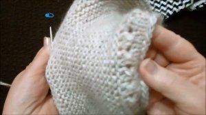 Модный головной убор КАПОР-КАПЮШОН /вяжем спицами платочной вязкой/ МК /часть 2