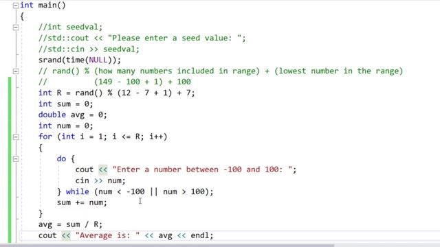 Generate Random Number Average using Loops in C++ Programming смотреть онлайн
