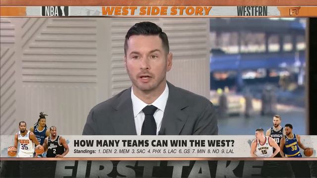 JJ Redick thinks SEVEN teams could win the Western Conference 🤯 | First Take смотреть онлайн