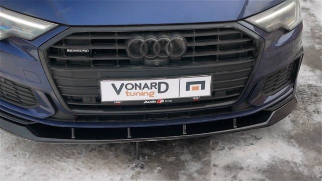 Сплиттер переднего бампера для Ауди А6 S6 С8 S-line от CSR-automotive (примерка) смотреть онлайн
