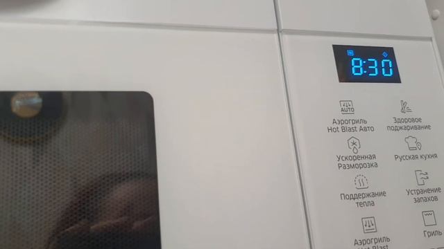 Тестируем микроволновку Samsung/ функций аэрогриль/Микроволновая печь Samsung MC32K7055CW/BW смотреть онлайн
