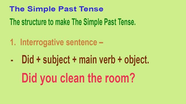 English Learning - The Simple Past Tense in English | Simple Past Tense definition with examples смотреть онлайн