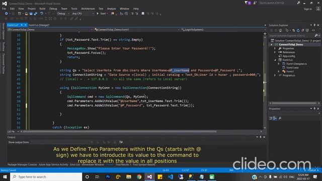 The Best Practice to connect to Sql server from Visual Studio and Query your Data смотреть онлайн