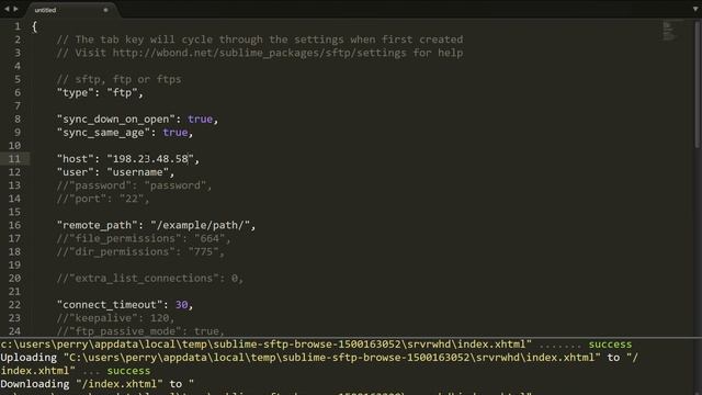 How to connect Sublime text via FTP смотреть онлайн