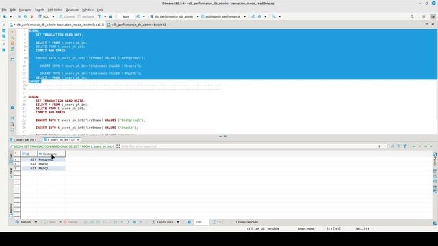 How to in PostgreSQL set transaction as a read only? The same also via Java JDBC. L57 смотреть онлайн