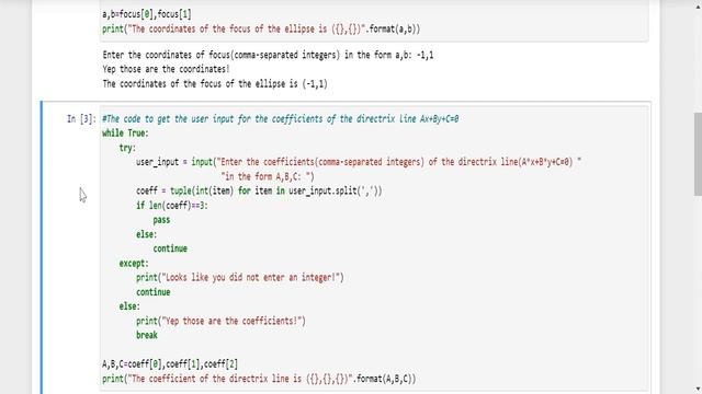 Ellipse using Python and SymPy Library смотреть онлайн