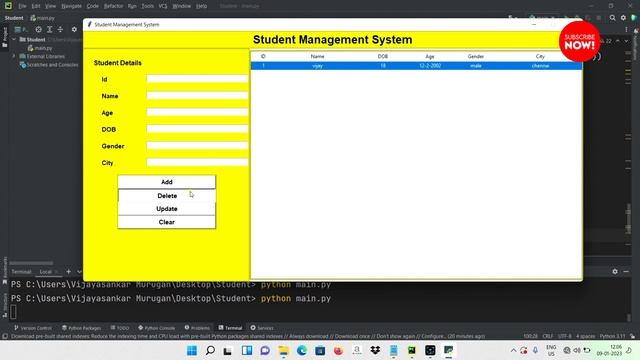 Add | Delete | Update the details using tkinter python in Tamil @CodeToEverything смотреть онлайн