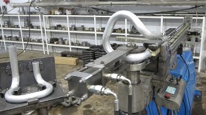 Трубогиб для алюминиевых труб. Серийная гибка алюминиевой трубы D 43х5 мм на ЧПУ трубогибе MASTER