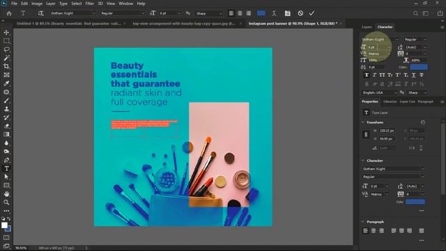 Photoshop Tutorial | Online Designing | Social Media Banner Designing смотреть онлайн