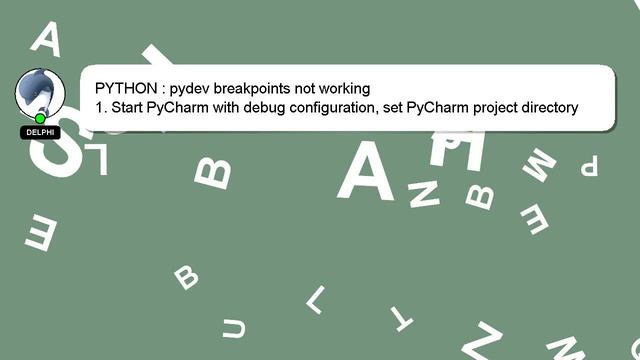 PYTHON : pydev breakpoints not working смотреть онлайн
