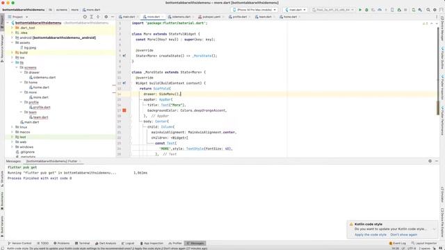 ? Flutter Drawer (Side Menu) + Bottom Tab Bar with Fab Button Custom UI смотреть онлайн